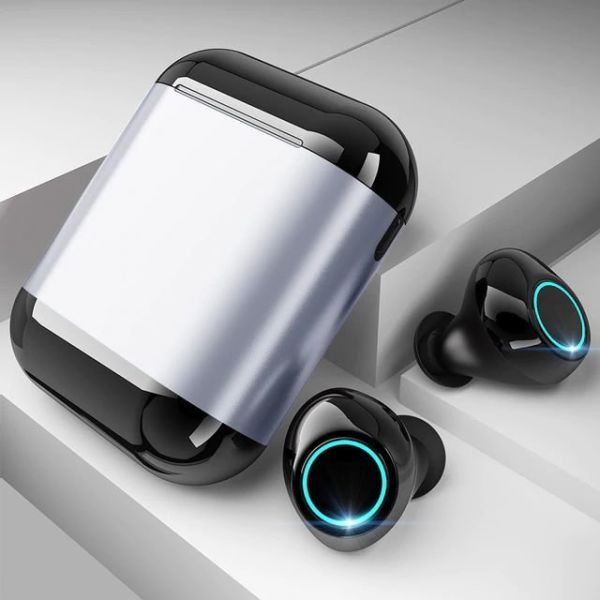 

Беспроводные bluetooth наушники Tomkas S7-TWS, серебристый бокс (100341)