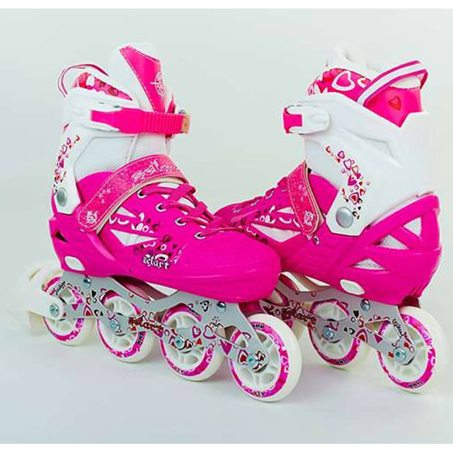 

Роликовые коньки раздвижные KEPAI Z-096P (38-41) HEARTFUL