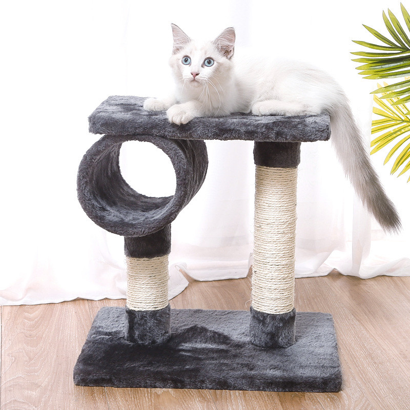 

Когтеточка для кота с полками Taotaopets 046610 Grey 40*40 см