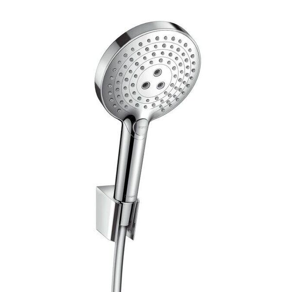 

Комплект для душа (шланг, ручная лейка и держатель) HANSGROHE хром RAINDANCE SELECT S 26721000