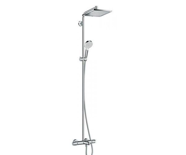 

Душевая система с термостатом и встроенным верхним душем HANSGROHE хром CROMETTA E 240 27298000