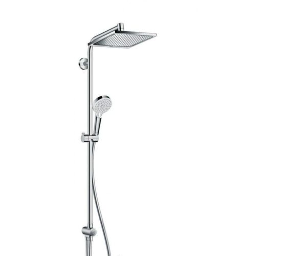

Душевой комплект с потолочной лейкой для верхнего душа HANSGROHE хром CROMETTA E 240 27289000