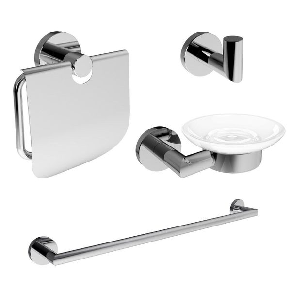

Набор аксессуаров для ванной IMPRESE хром HRANICE 100014