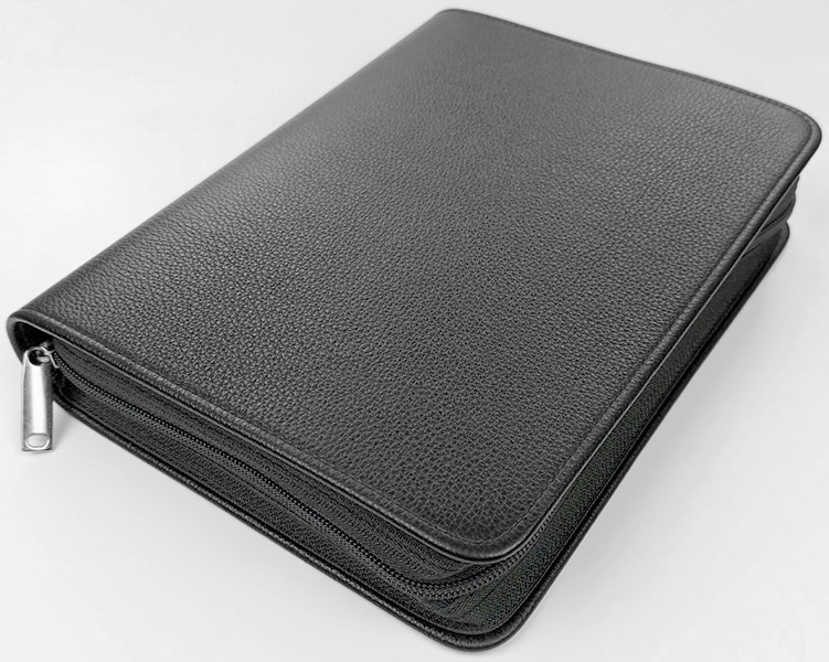 

Чехол 073 из натуральной кожи - черный (№11) для книги 165x235x50 мм.