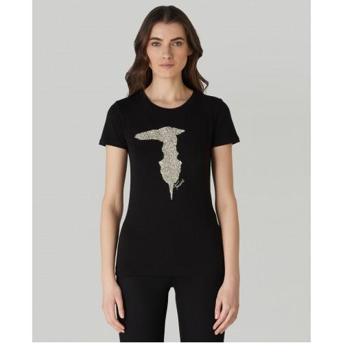 

Футболка Trussardi 56T00363 1T003614 K299 S Чорна