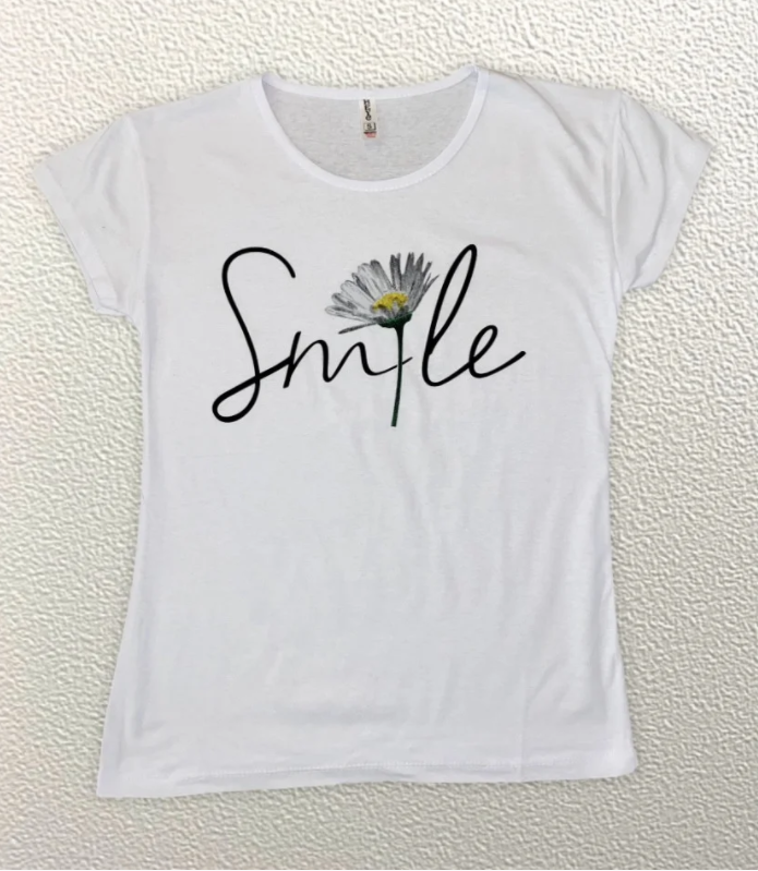 

Жіноча Футболка HAZARD SMILE ромашка біла 21498 (M (46))