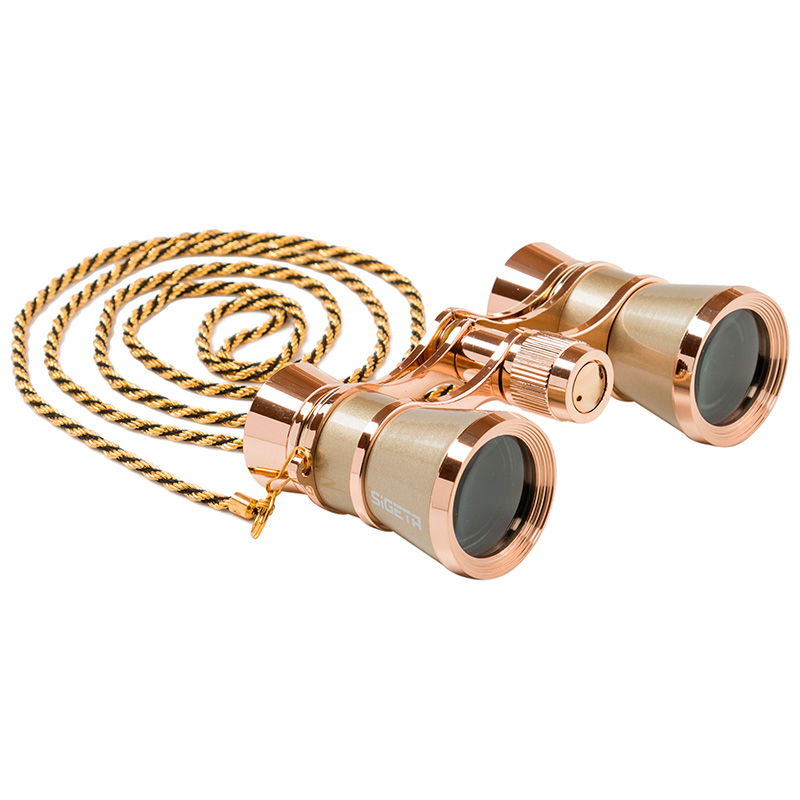 

Театральный бинокль SIGETA TEATRUM C 3x25 (с цепочкой) Gold