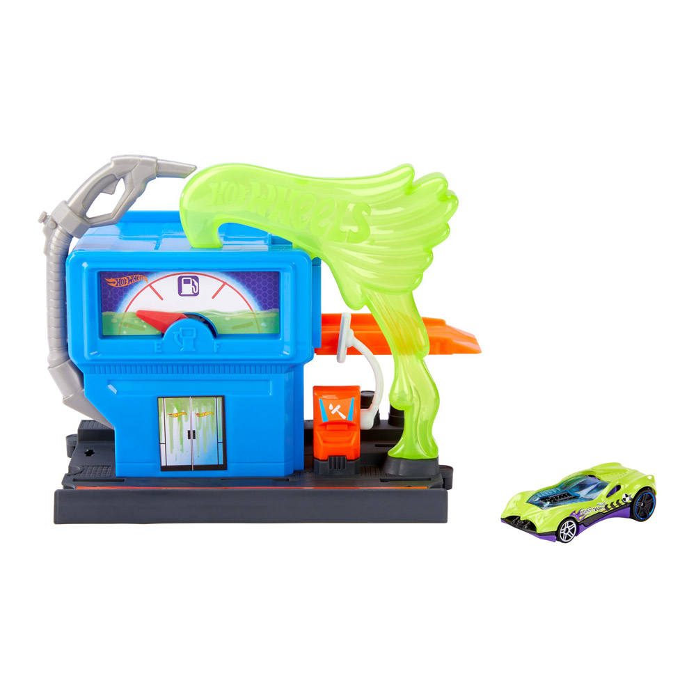 

Игровой набор детский трек Hot Wheels City Токсичная автозаправка (GVN71)