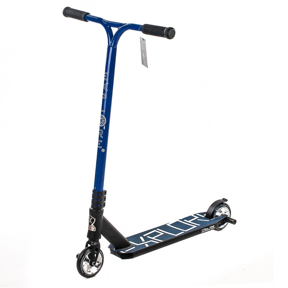 

Самокат трюковый Explore Cross II (HIC) 2021 Blue синий черный 110 мм + пеги