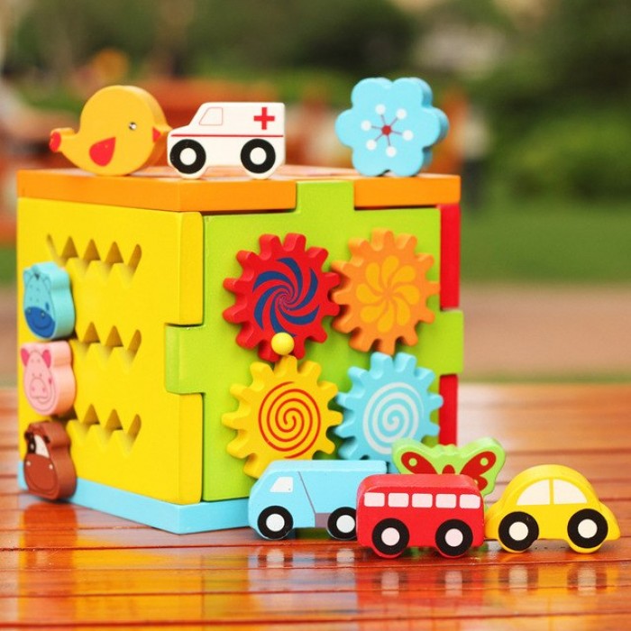 

Многофункциональная интеллектуальная коробка Wooden Toys