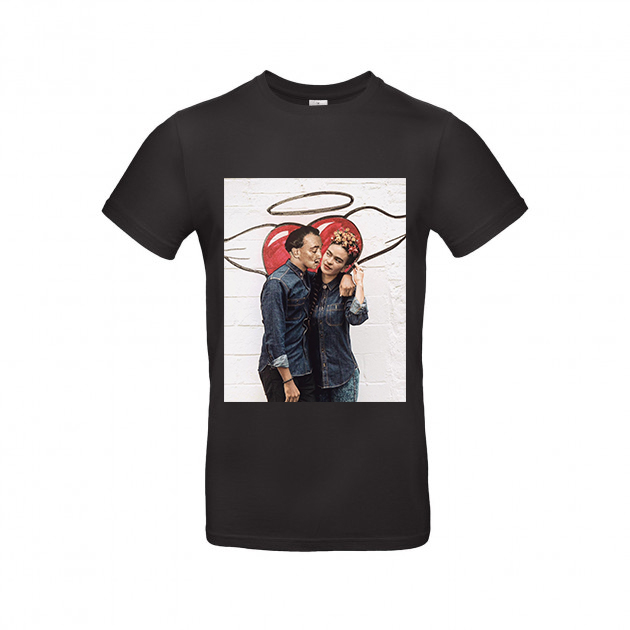 

Футболка Dali's Mustache clothes с принтом Фрида и Дали Женская Чёрная XL
