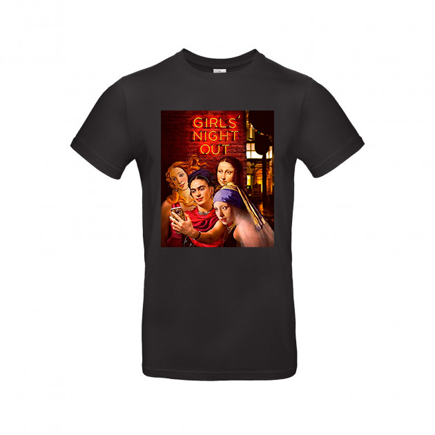

Футболка Dali's Mustache clothes с принтом Девичник Женская Чёрная XS