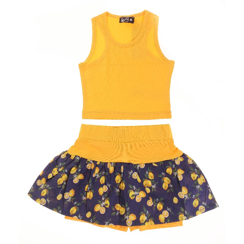 

Топ + Шорты для девочки CLOISE CLO214001 122 см желтый (484482)