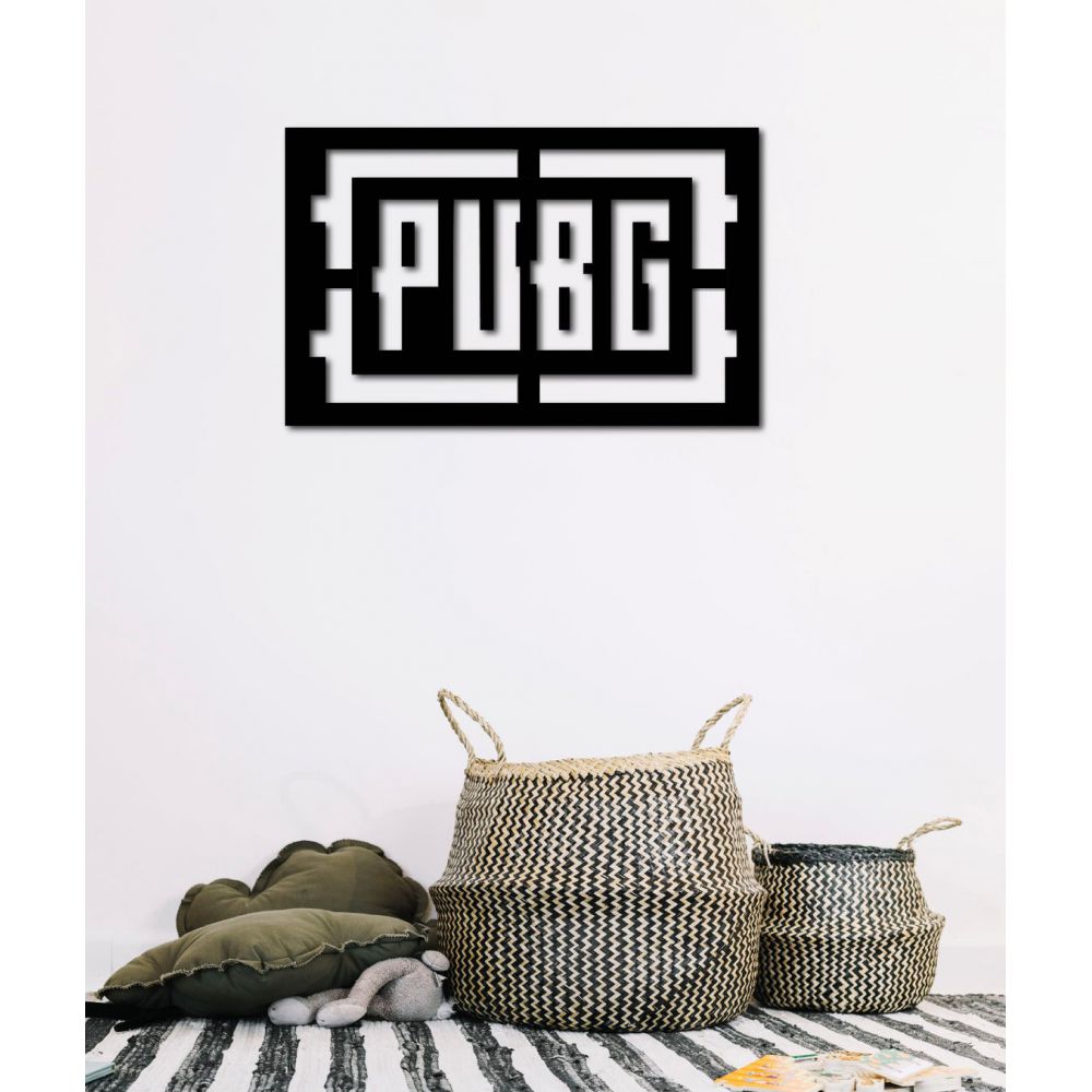 

Объемная картина-панно из дерева на стену 70х44 см IdeaClock Pubg