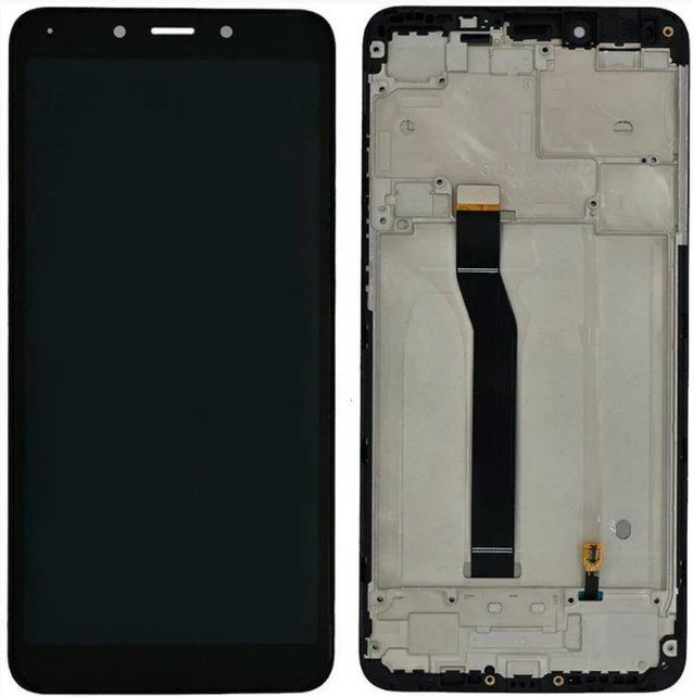 

Дисплей Xiaomi Redmi 6 / Redmi 6A с сенсором и рамкой черный без датчика приближения и освещения