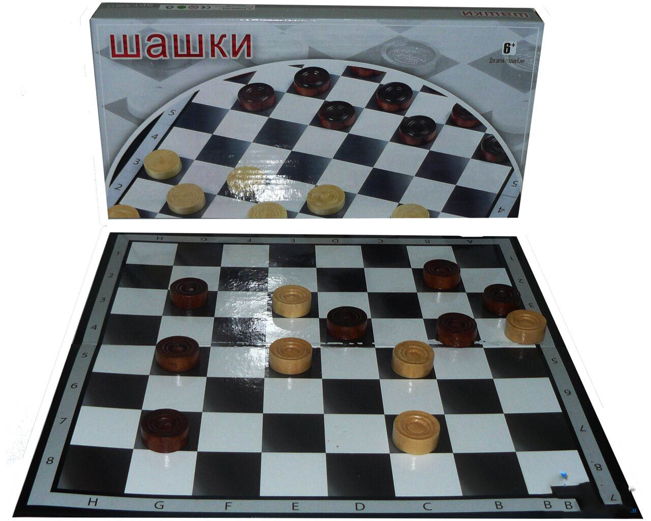 

Игра Настольная Русские Шашки (37x37 см)