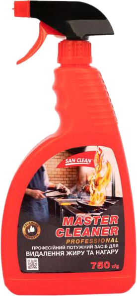 Средство для растворения жиров Сан Клин Мастер Клинер Professional 750 ...