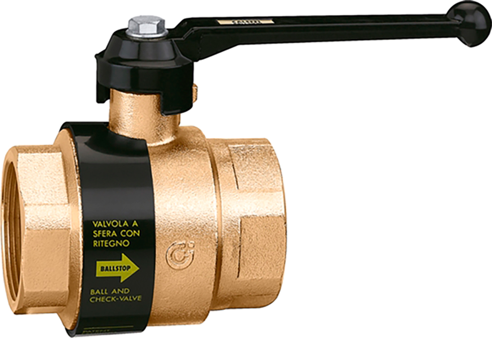 

Кран шаровой CALEFFI BALLSTOP с обратным клапаном 1 1/4" 16 bar (323070)