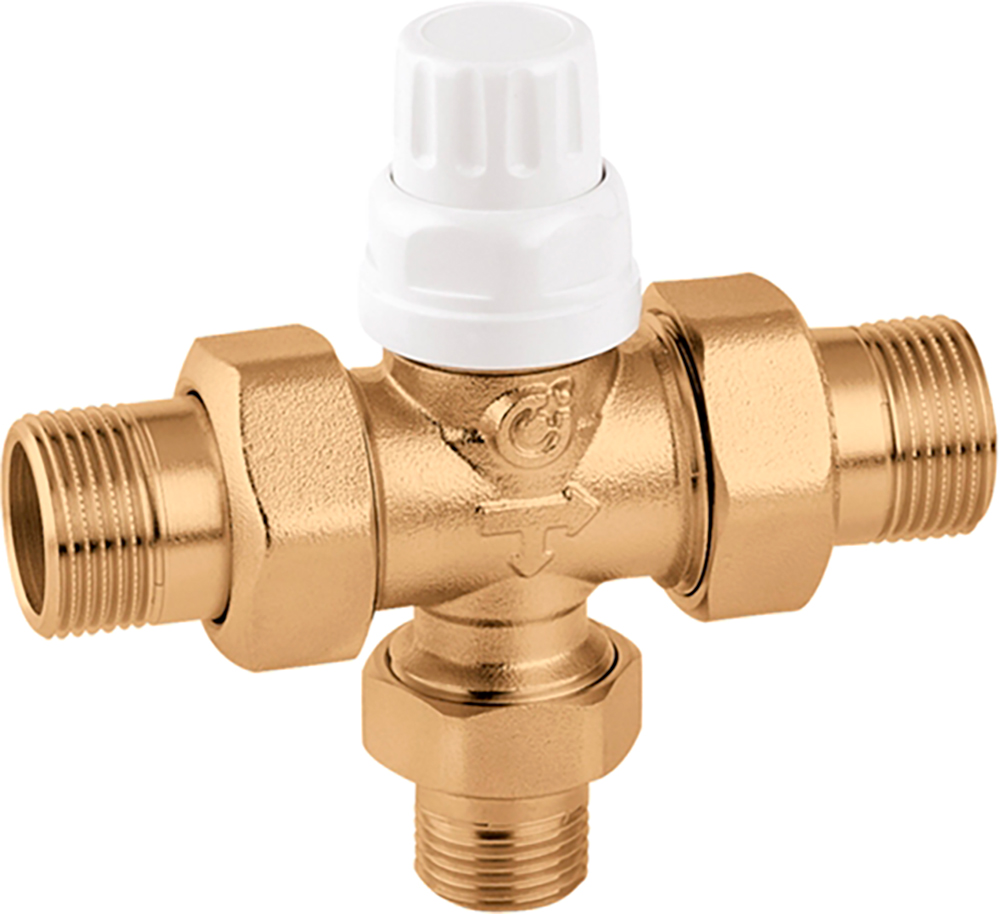 

Вентиль зонный CALEFFI 1" трехходовой под термоголовку 10 bar 0-95°C (677060)