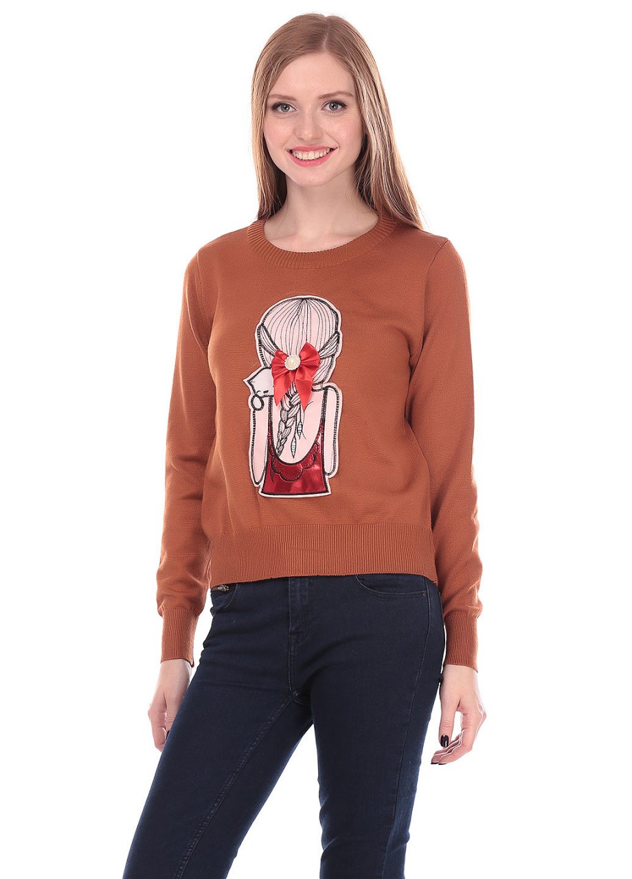 

Кофта женская LadiesFashion 4004 с принтом (Коричневый, Кофта женская LadiesFashion 4004 с принтом (Коричневый M/L)