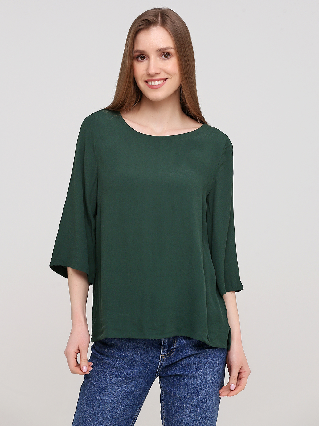 

Блузка H&M 0616849_без прострочки  Темно-зеленая, Блузка H&M 0616849_без прострочки 34 Темно-зеленая