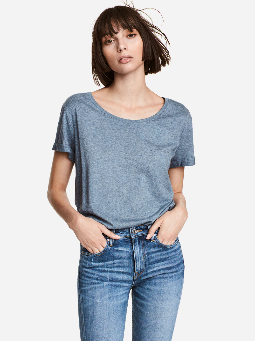 

Футболка H&M 0189955_с.м_01 M Синяя