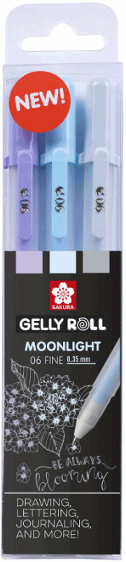 

Набор гелевых ручек Sakura Moonlight 06 Calm 3 цвета (8712079448820)