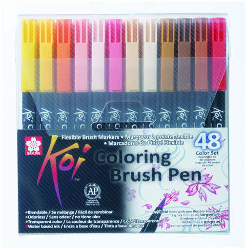 

Набор маркеров Sakura Koi Coloring Brush Pen 48 цветов (084511391796)
