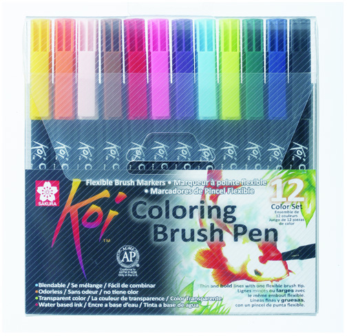 

Набор маркеров Sakura Koi Coloring Brush Pen 12 цветов (084511391772)