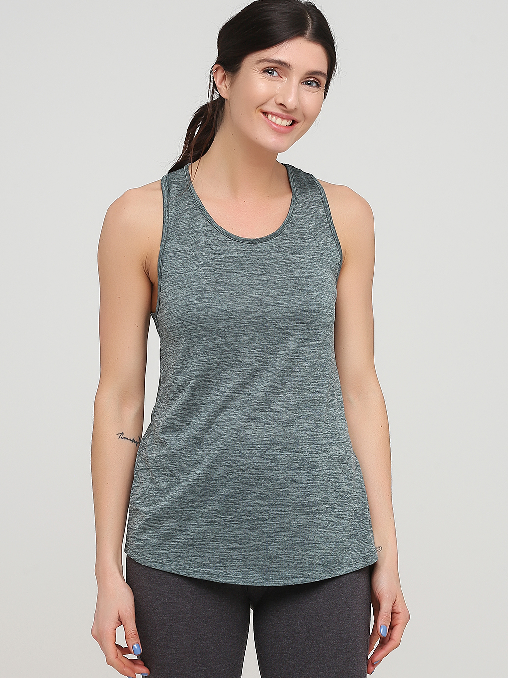 

Майка спортивная H&M 903058 S Темно-зеленая