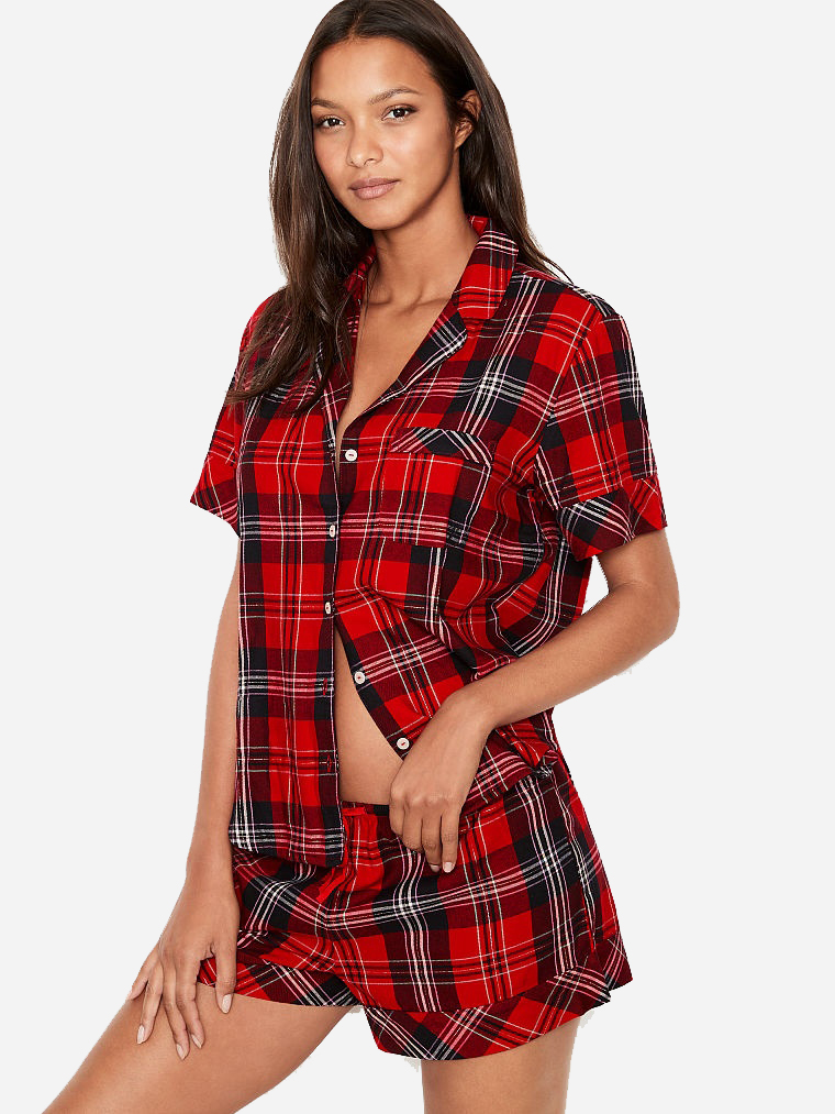 

Пижама Victoria's Secret 342118588 M Красный/Черный