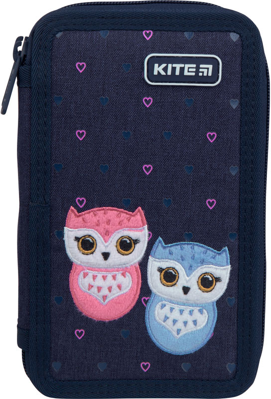 

Пенал без наполнения Kite Education Lovely owls 2 отделения Темно-синий Джинс (K21-623-1)