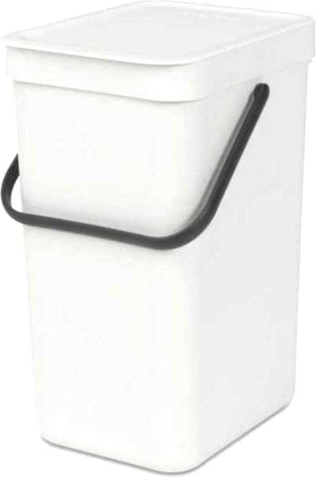 

Ведро мусорное Brabantia SORT&GO 12 л Белое