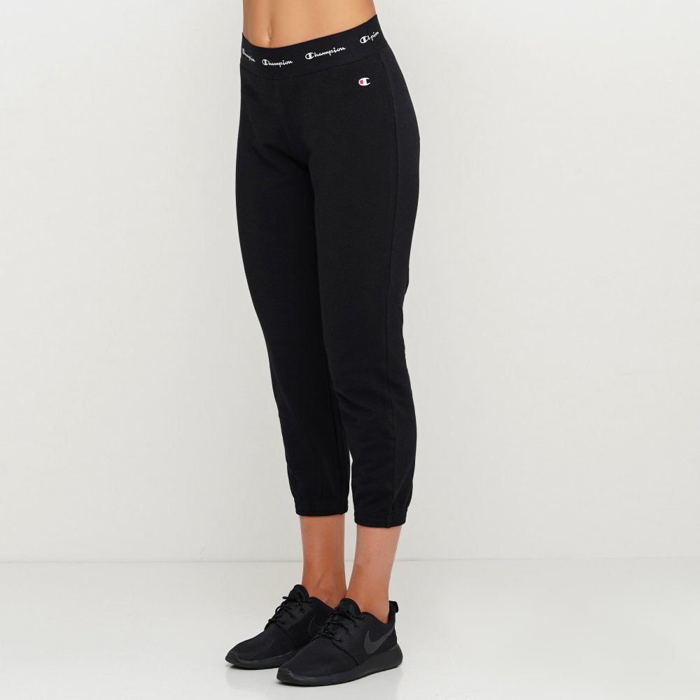

Женские спортивные штаны Champion Elastic Cuff Pants Черный 44 (cha113217-NBK)