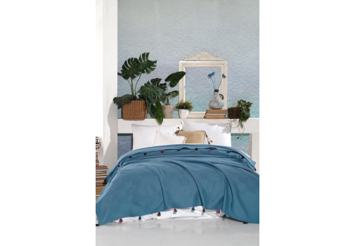 

Плед Diva Ziller Blue 220x230 Синий