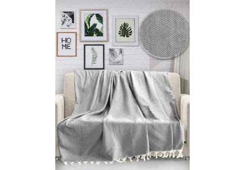 

Плед Diva Waves D Grey 168x230 Серый