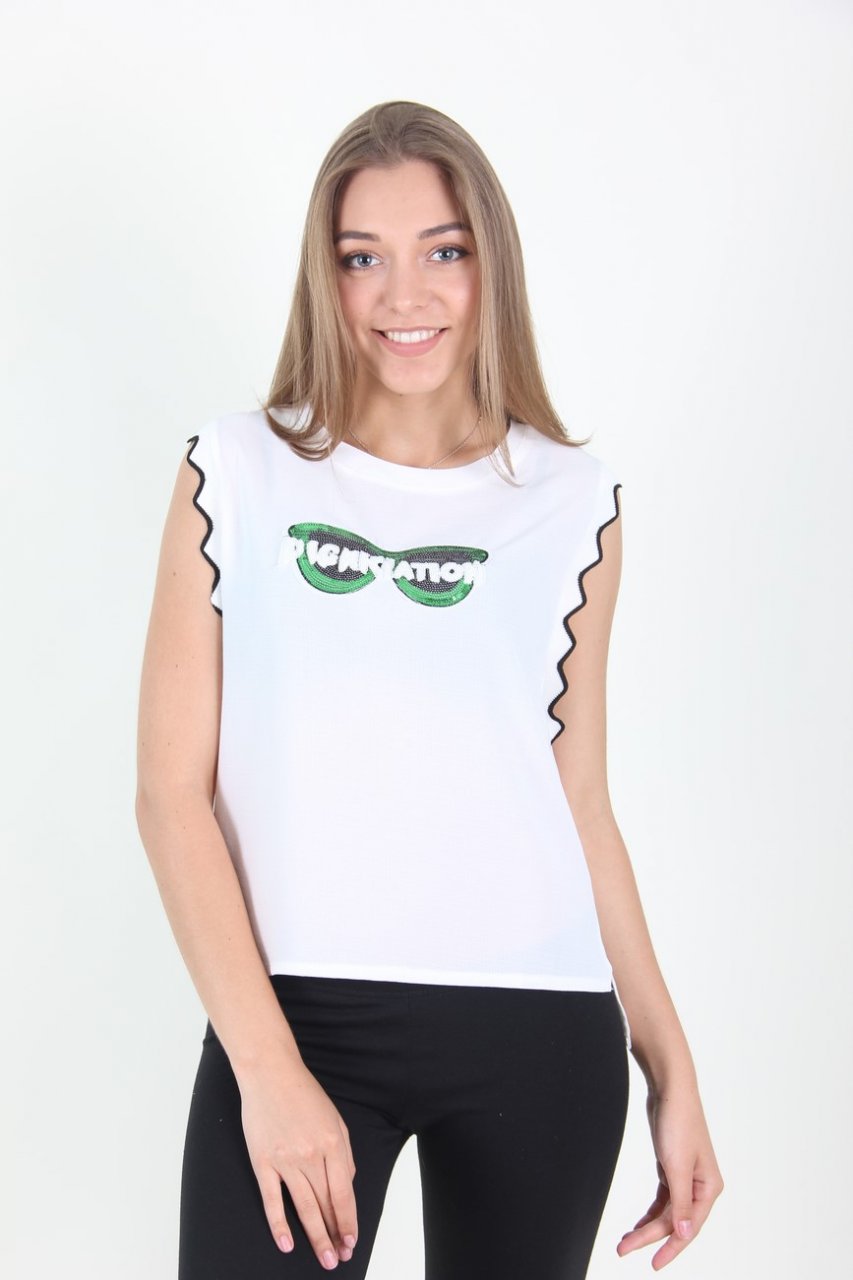 

Блузка LadiesFashion 5013 с принтом (Белый, Блузка LadiesFashion 5013 с принтом (Белый S/M)