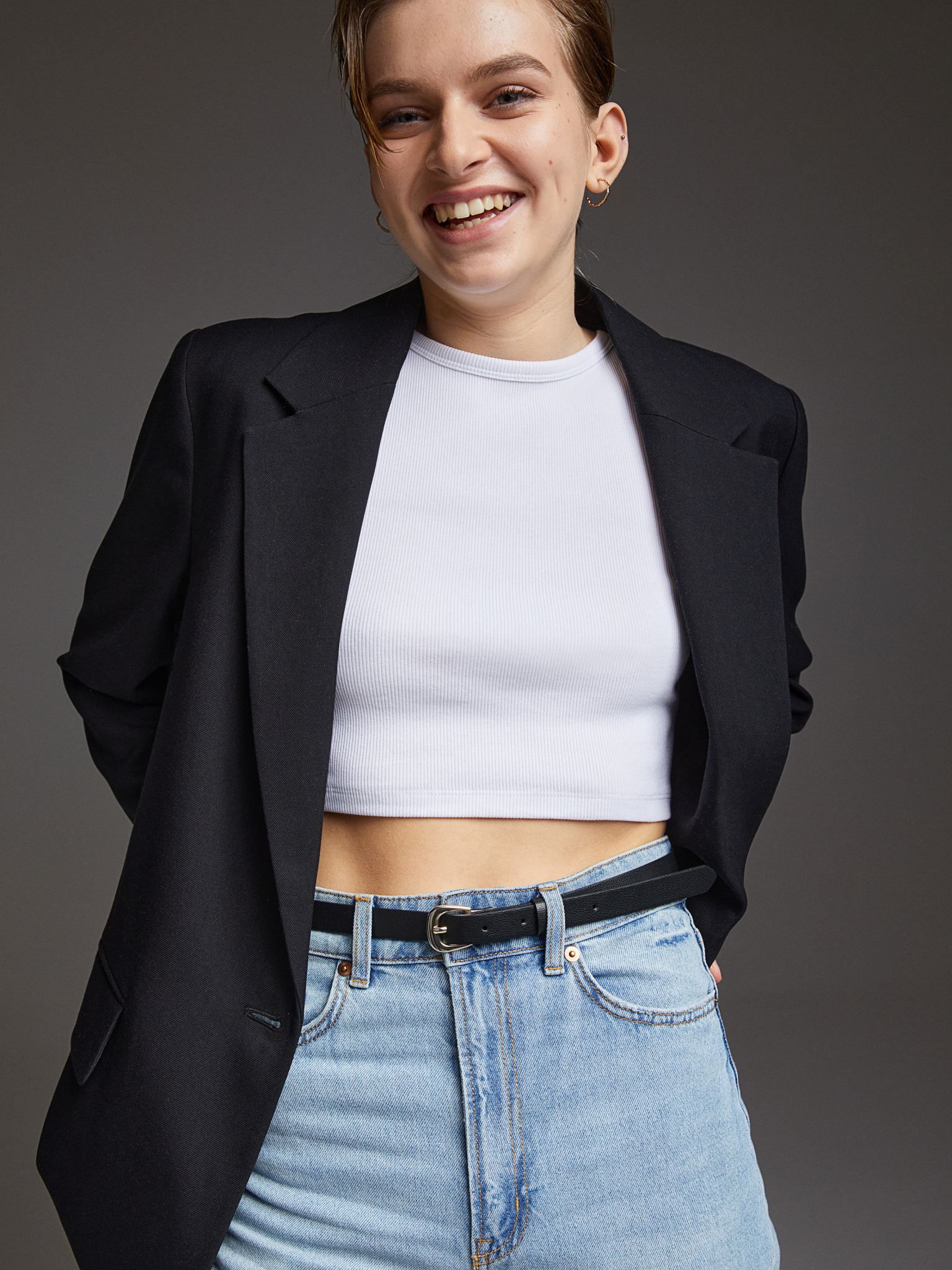 

Пиджак H&M 2403-9206102 2XL Черный