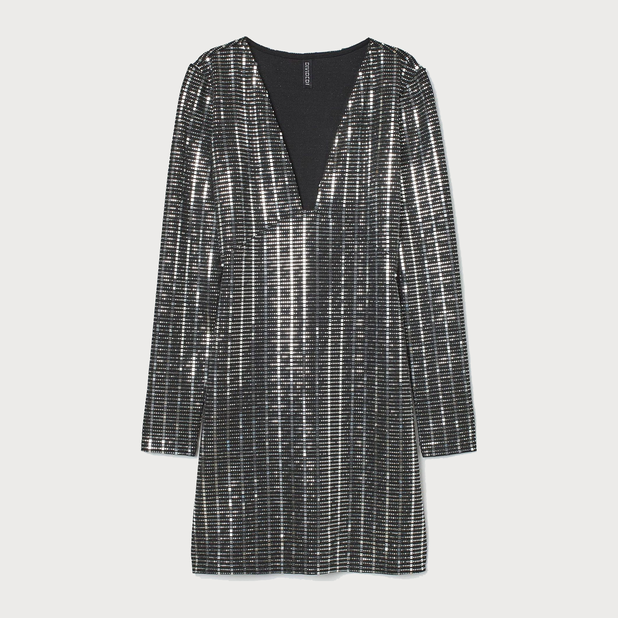 

Платье H&M 2603-7740120 S Серебристое