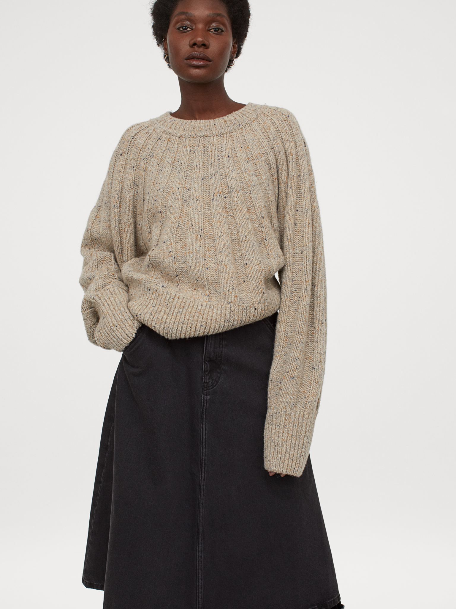 

Юбка джинсовая H&M 2803-9297583 40 Темно-серая
