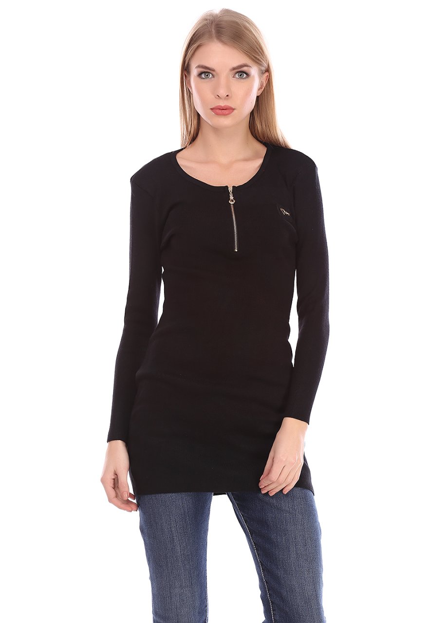 

Туника женская LadiesFashion 4020 с замком спереди (Черный, Туника женская LadiesFashion 4020 с замком спереди (Черный M/L)