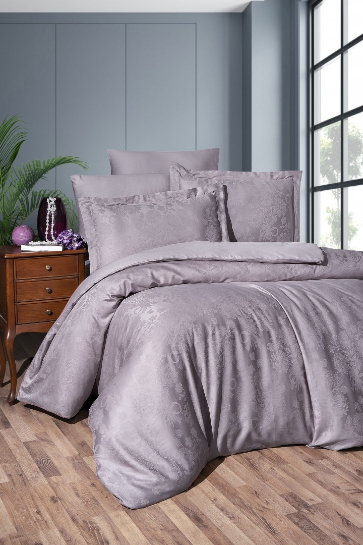 

Комплект постельного белья First Choice Сатин Жаккард 200х220 Herra Lavender