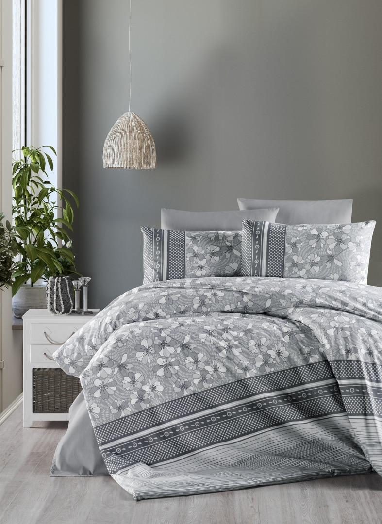 

Постельное белье First Choice ранфорс 200x220 Gianna Grey