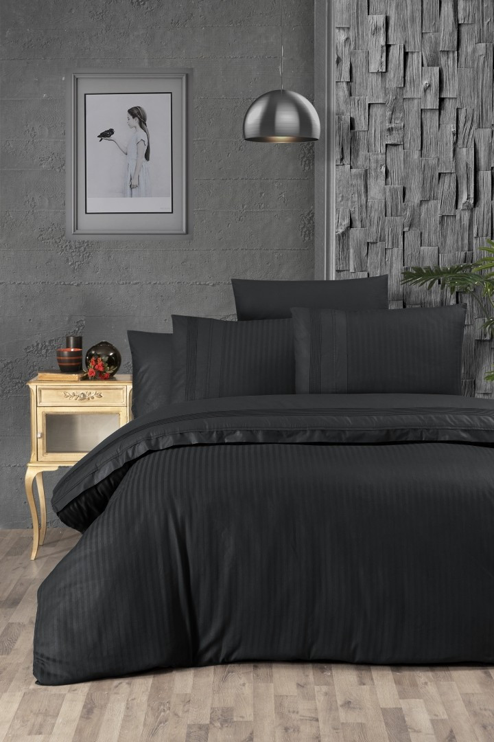 

Комплект постельного белья First Choice Ranforce Deluxe евро Gala Black