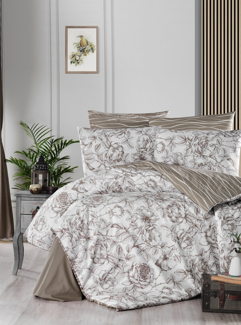

Постельное белье First Choice ранфорс 200x220 Rozen Mink
