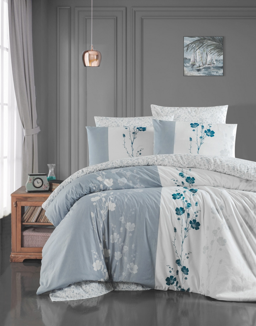 

Постельное белье First Choice ранфорс 200x220 Camelia Grey