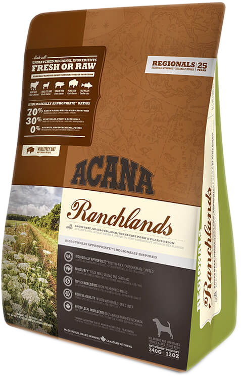 

Сухой корм для собак всех пород ACANA Ranchlands для всех стадий жизни со вкусом говядины, ягненока, свинины, бизона, судака 340 г (a54335) (0064992543341)