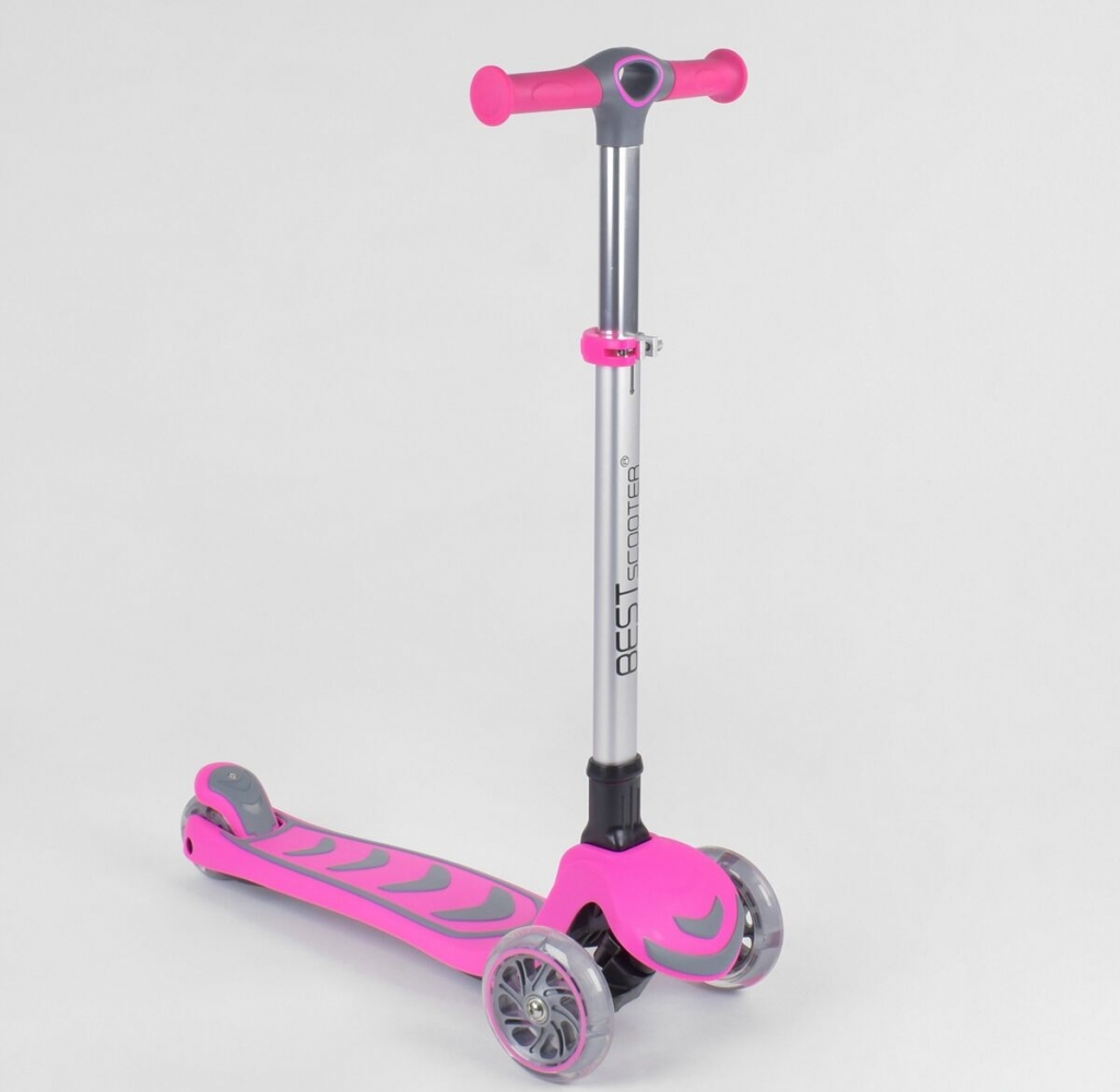 

Детский самокат Best Scooter (57795) со световым эффектом, розовый