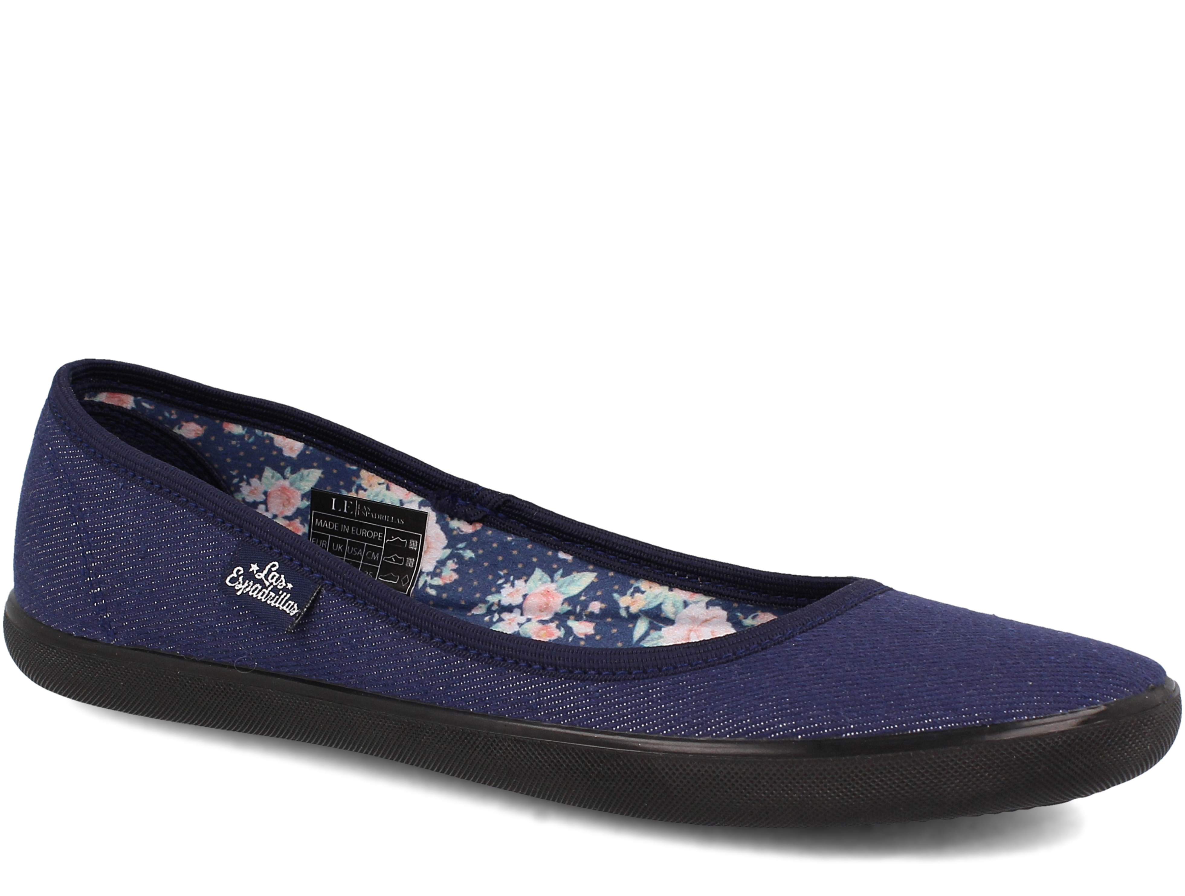 

Женские балетки Las Espadrillas LE2203-42 Black Navy 37