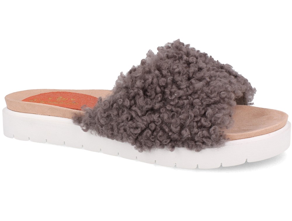 

Женские шлепанцы Las Espadrillas Madagaskar Grey 20424-37 (серый) 37